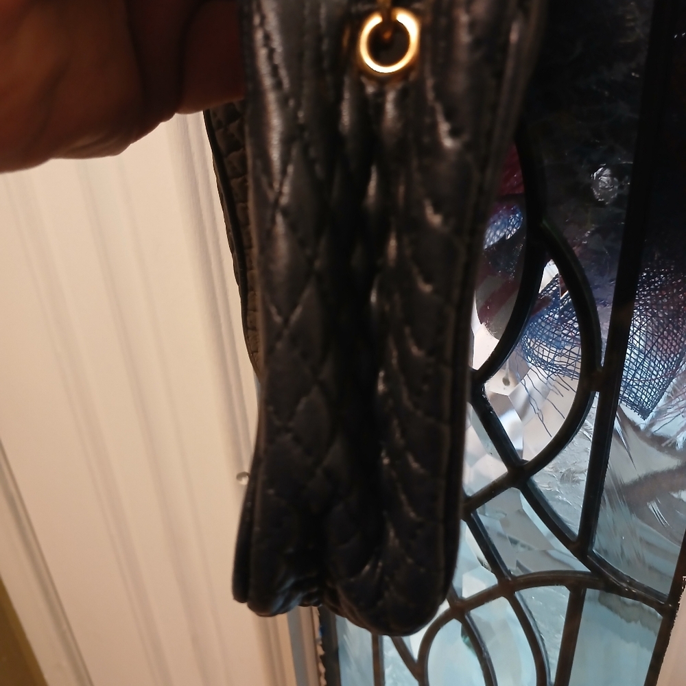 Bally Black Quilted Shoulder Bag with Gold Chain - Picture 11 of 15